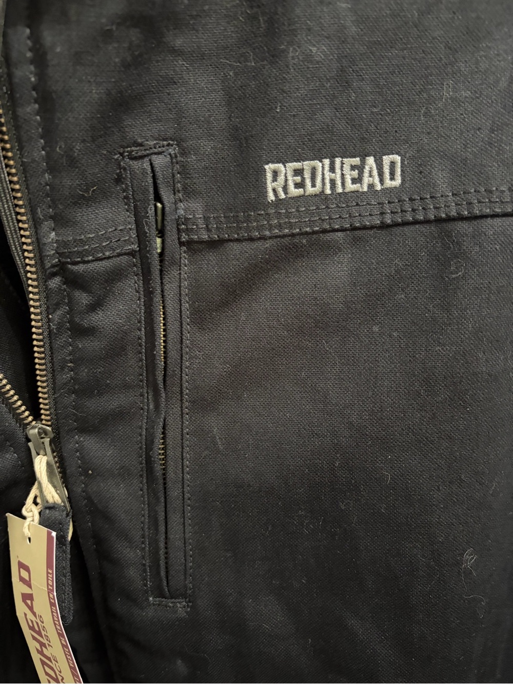 RedHead Men’s Black Hooded  Work Jacket - Picture 9 of 10